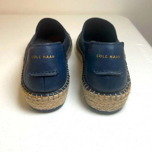 Cole Haan Women Navy Cloudfeel Stitchlite Espadrille Loafer 10.5 - Picture 5 of 7